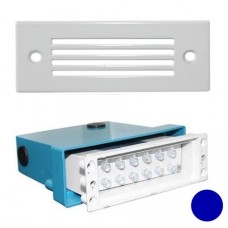 Φωτιστικό Χωνευτό Ορθογώνιο με Γρίλιες LED 0.8W 230V Μπλέ φως Αλουμινίου Λευκό 9601 IP54